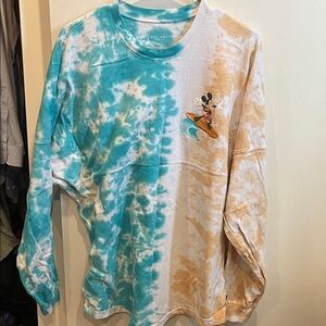 Disney Blue and Orange Tie-Dye Mickey Aulani Surf Spirit Jersey